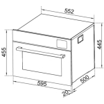 Robam 老板 CQ751 60厘米 40公升 嵌入式 蒸汽焗爐